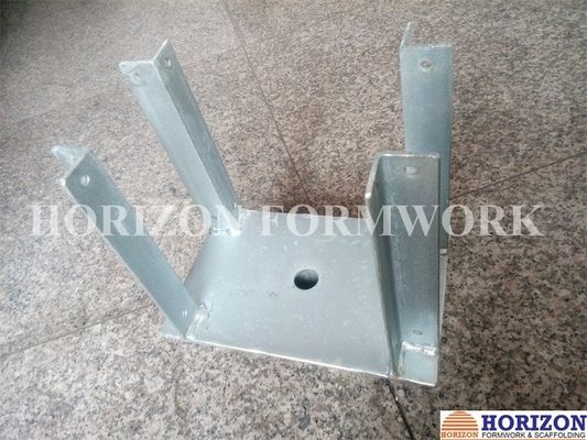 Q235 Accesori per la costruzione di lamiere di acciaio per la formazione di calcestruzzo, testa di forcella galvanizzata per la costruzione di lamiere